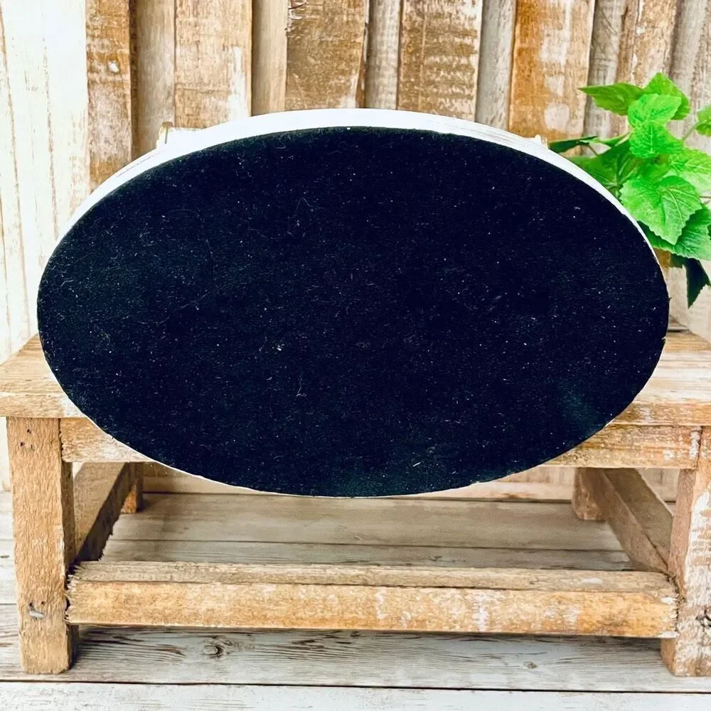 NWT Made in Thailand Gorgeous jewelry holder Organizer with 2 rods & Oval Tray